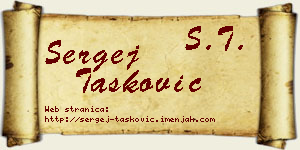 Sergej Tasković vizit kartica